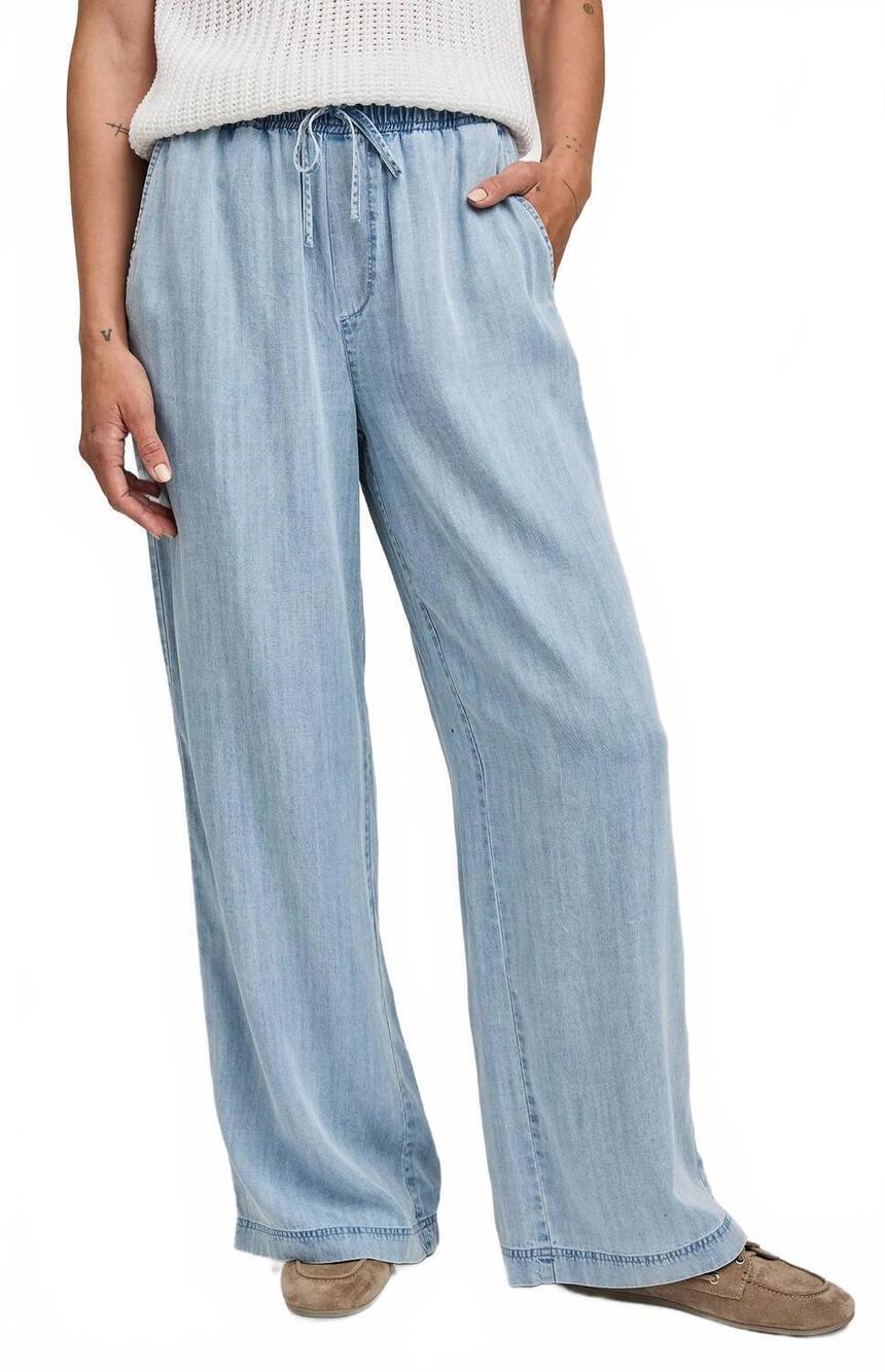 NEW GENTLE FAWN camille elastic waist pants in light blue